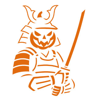 Camiseta Design de Halloween de Samurai Pumpkin | Spooky Wa
