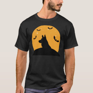 Camiseta design de Halloween german shepherd