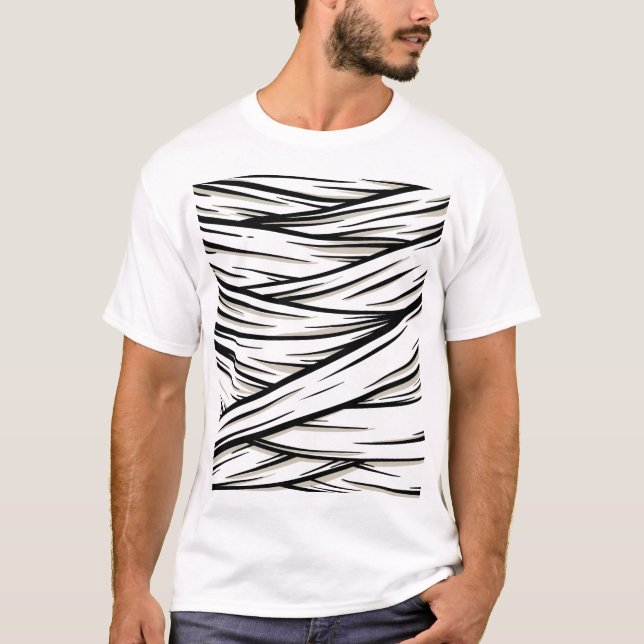 Camiseta Design de Halloween Mummy Graphic (Frente)