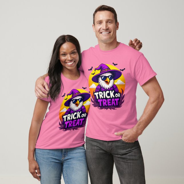 Camiseta Design de Halloween "TRICK OR TREAT" Spooktacular! (Unissex)