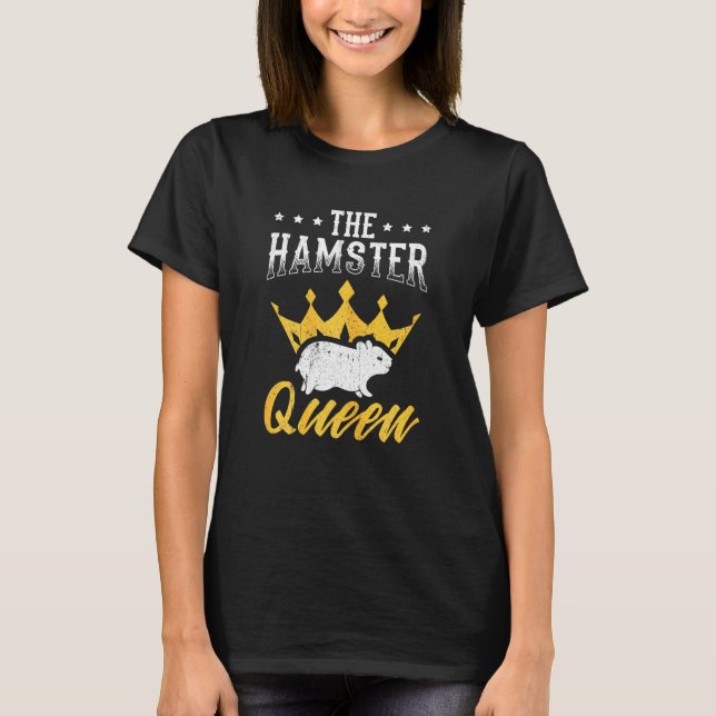 Camiseta Design de Hamster A Rainha do Hamster (Frente)