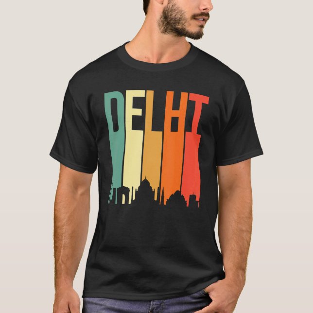 Camiseta Design de Hindi Desi, cidade indiana do horizonte  (Frente)