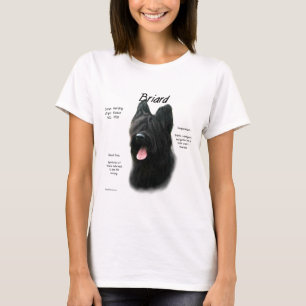 Camiseta Design de História Briard (preto)