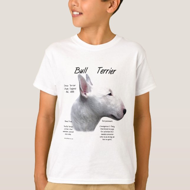 Camiseta Design de História da Bull Terrier (Frente)