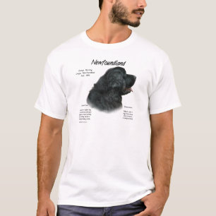 Camiseta Design de História da Terra Nova (Negra)