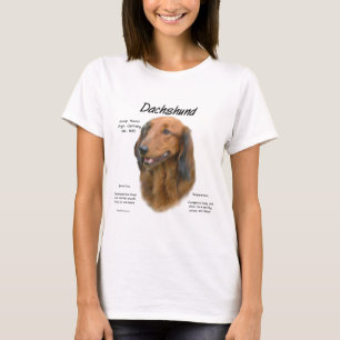 Camiseta Design de História de Dachshund (longhair)