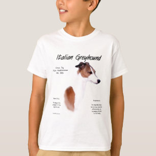 Camiseta Design de História de Greyhound Italiano