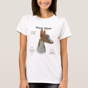 Camiseta Design de História de Hound Ibizan