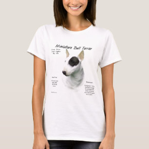 Camiseta Design de História de Miniatura Terrier da Bull