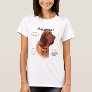Camiseta Design de História do Bloodhound