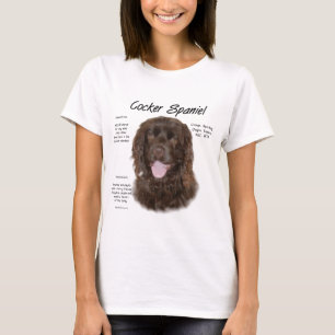 Camiseta Design de História do Cocker Spaniel (brn)