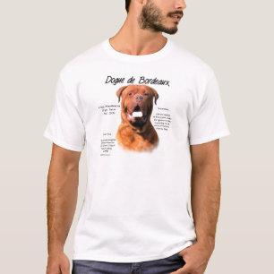 Camiseta Design de História do Dogue de Bordeaux