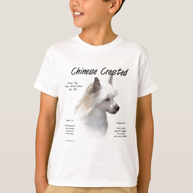 Camiseta Design de História do Pinto Chinês (powderpuff) (Frente)