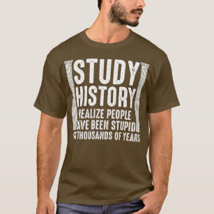 Camiseta Design de História Engraçada Mulheres História His