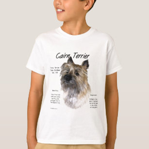 Camiseta Design de Histórico de Terrier do Cairn