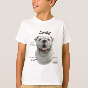 Camiseta Design de Histórico do Buldogue