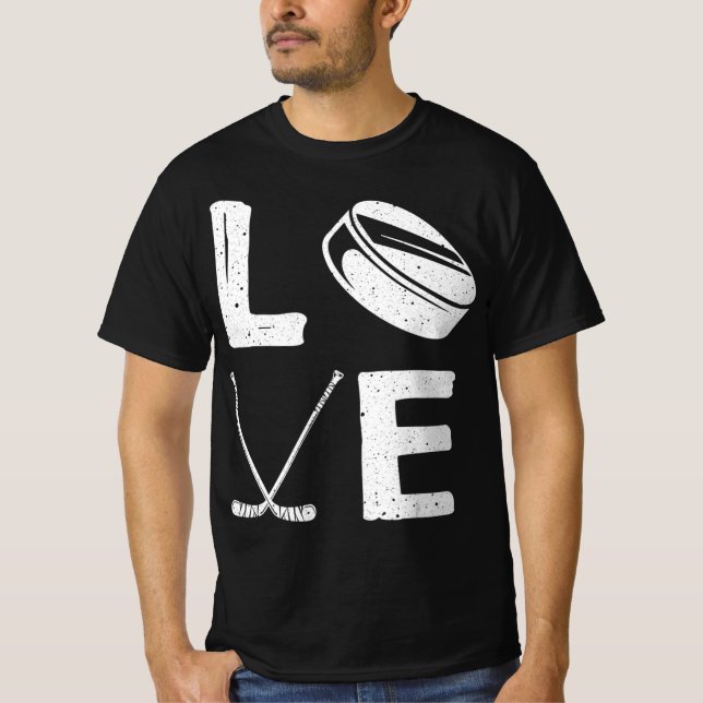 Camiseta Design De Hóquei No Gelo Para Crianças (Frente)