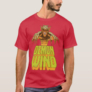 Camiseta Design de Horror de Cura Clássica do Vento Demônio