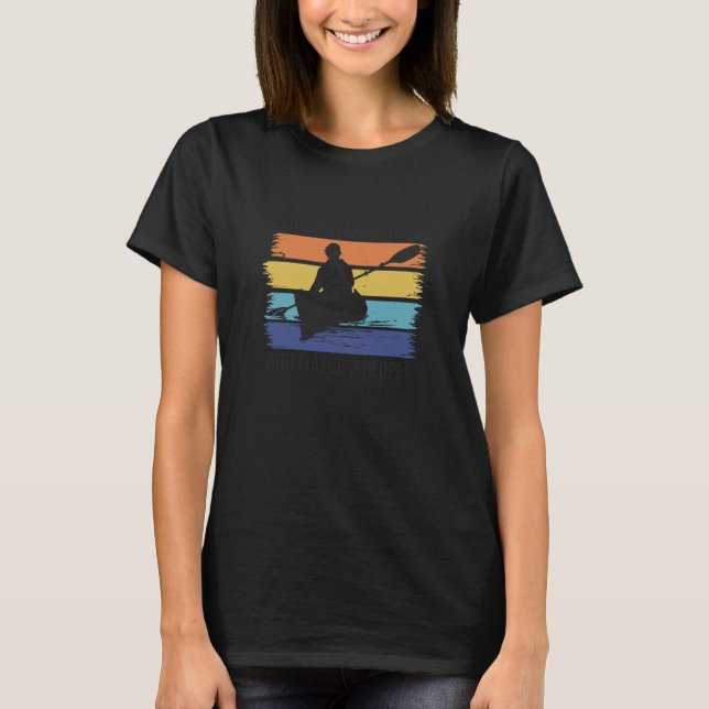 Camiseta Design de Humor de Caiaque de Pesca Pacífico (Frente)
