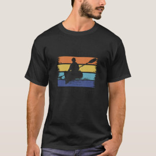 Camiseta Design de Humor de Caiaque de Pesca Tranquilo