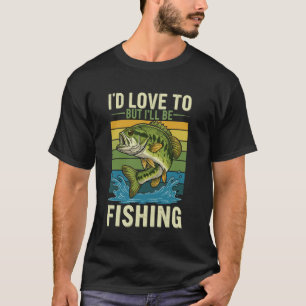 Camiseta Design de Humor de Férias de Pesca Vintage Diverti