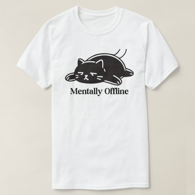 Camiseta Design de Humor de Introvertido Mentalmente Fora d (Frente do Design)