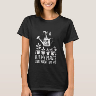 Camiseta Design de Humor de Jardinagem Senhora Planta Diver