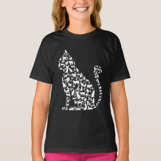 Camiseta Design de Icones de Gato