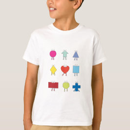 Camiseta Design de Ilustração de Caracteres de Forma de Cut