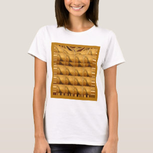 Camiseta Design de Impressão em Animais do Girafa do Ouro I
