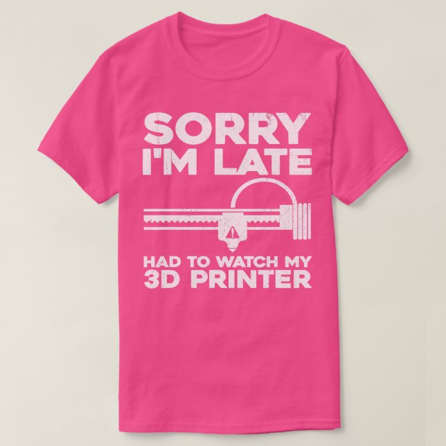 Camiseta Design De Impressora 3D Engraçado Para Mulheres Im (Frente do Design)
