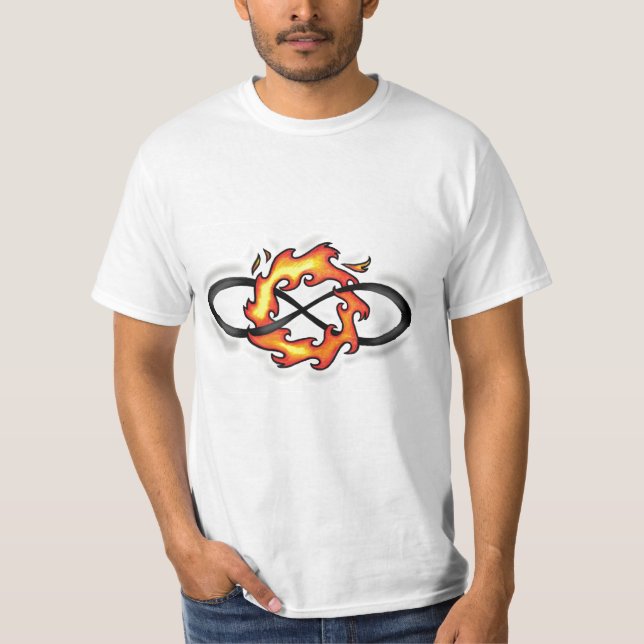 Camiseta Design de Incêndio Eterno (Frente)