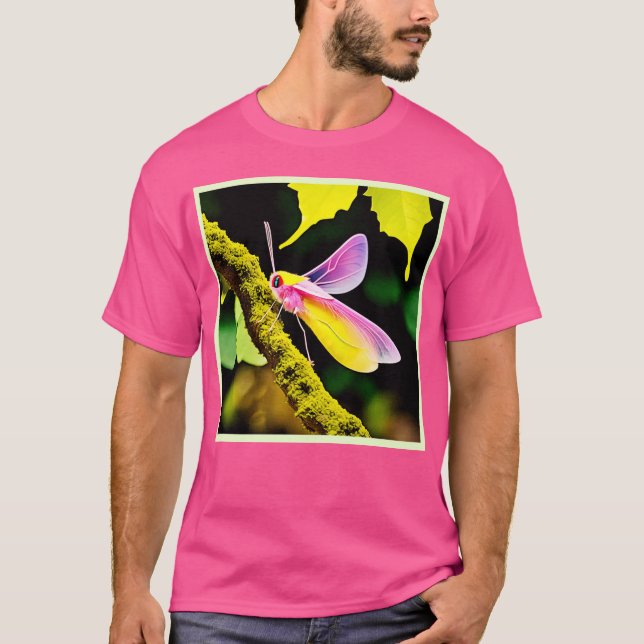 Camiseta Design de Inseto de Ramificação Vibrante (Frente)