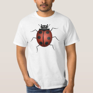 Camiseta Design de inseto joaninha