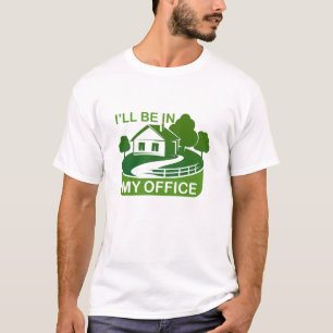 Camiseta Design de jardinagem engraçada estarei no meu escr