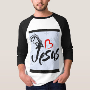 Camiseta Design de Jesus de amor