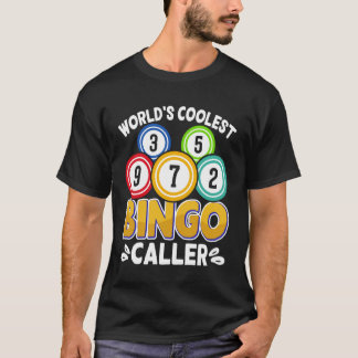 Camiseta Design de jogador de bingo chamador de bingo jogo 