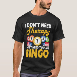 Camiseta Design de Jogador de Bingo Chamador de Bingo Jogos