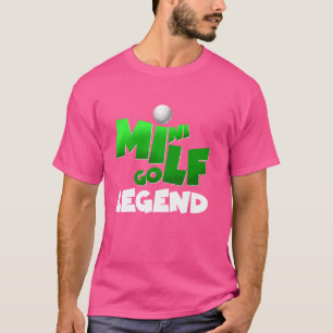 Camiseta Design de Jogador Definitivo Lenda de Mini Golfe