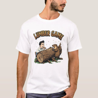 Camiseta Design de Jogo Manguíneo - Beaver vs Concorrência