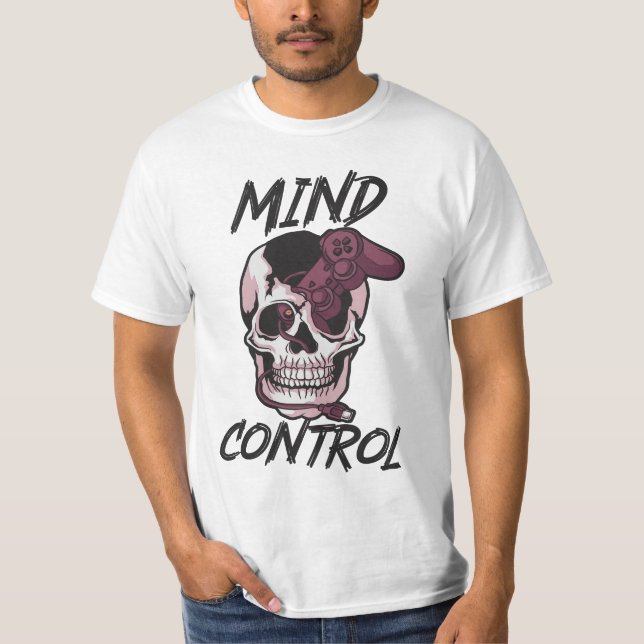 Camiseta Design de jogos de controle da mente (Frente)