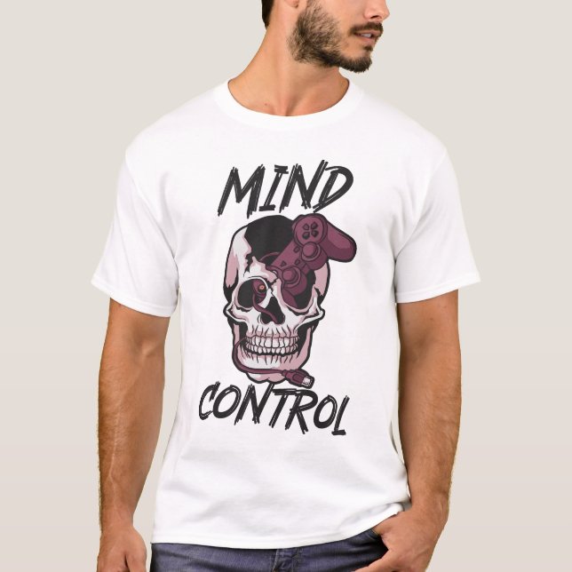 Camiseta Design de jogos de controle da mente (Frente)
