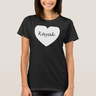 Camiseta Design de Kayaking Heart Roupa exclusivo Kayakers