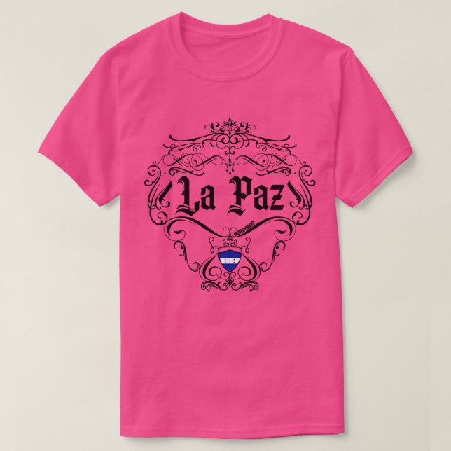 Camiseta Design de La Paz Vintage (Frente do Design)