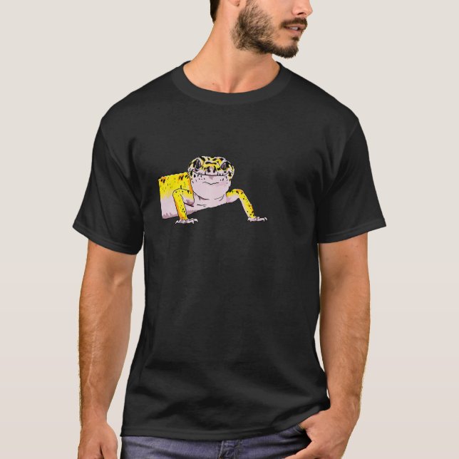 Camiseta Design de lagartixa leopardo combinando para amant (Frente)