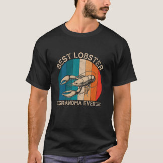 Camiseta Design de Lagosta Retroativa para vovó Mãe de Deus