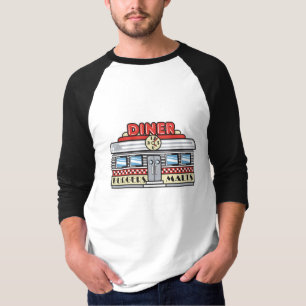 Camiseta design de lanchonete retrô