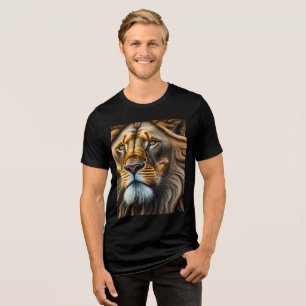 Camiseta Design de Leão itinerante