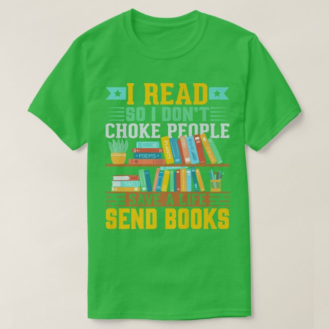 Camiseta Design de Leitura do Livro de Lover da Biblioteca  (Frente do Design)