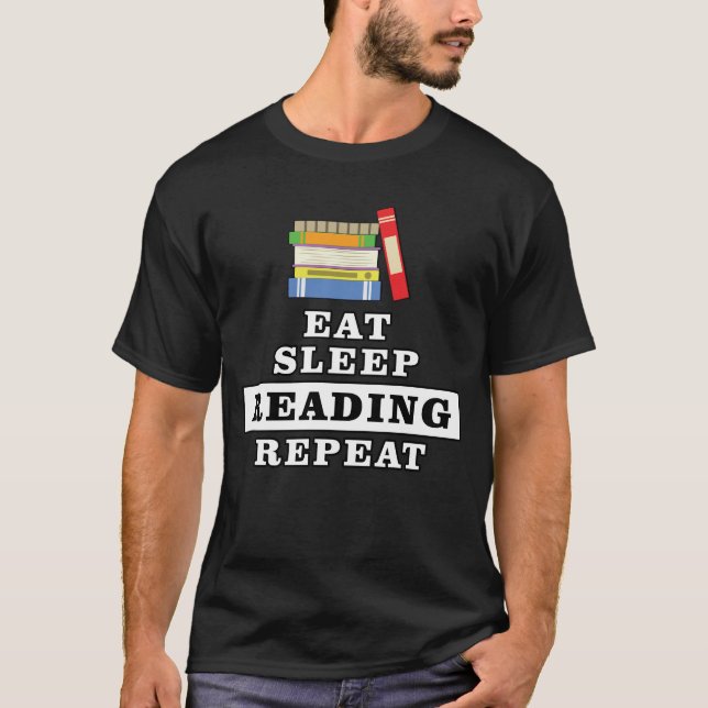 Camiseta Design de Leitura Engraçado (Frente)